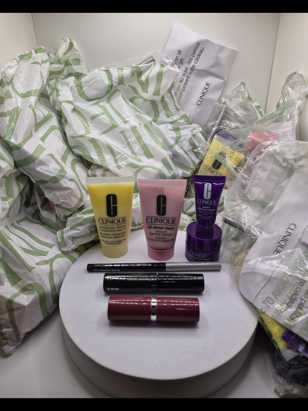 Clinique 7 Pc Makeup & Skincare Bundle Lot x10 New Authentic Travel Size